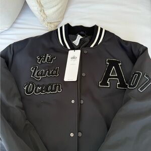 Alo Gray Varsity Jacket